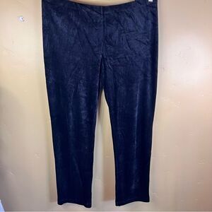J.Jill PureJill Black Velveteen Velour Womens Dress Pants Size Large Work Witchy